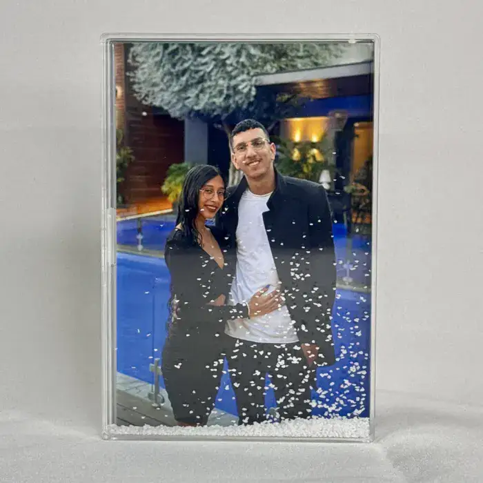 בלוק קונפטי שלג לבן