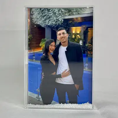 בלוק קונפטי שלג לבן