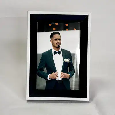 מסגרת לבן שחור 10/15 ס"מ