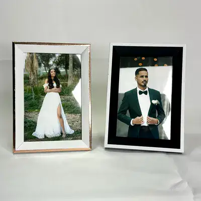 מסגרת לבן שחור 10/15 ס"מ