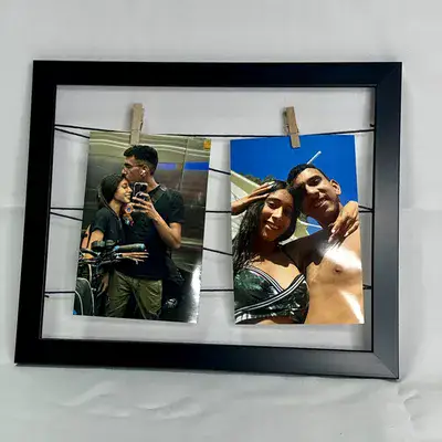 מסגרת אטבים שחור