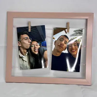 מסגרת אטבים ורוד